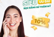 Siêu ưu đãi bọc răng sứ thẩm mỹ giảm 10% tại Nha Khoa SV