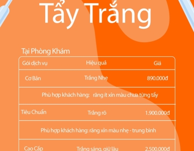 GÓI TẨY TRẮNG RĂNG TẠI SV DENTAL – AN TOÀN, HIỆU QUẢ, GIÁ CỰC TỐT