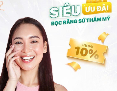 Siêu ưu đãi bọc răng sứ thẩm mỹ giảm 10% tại Nha Khoa SV