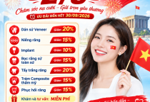 Ưu Đãi Mừng Đại Lễ 2/9 – Nha Khoa SV Giảm Đến 20%