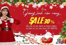 🎄 Giáng Sinh Rộn Ràng – Ưu Đãi Giảm 30% Tất Cả Dịch Vụ Tại Nha Khoa SV