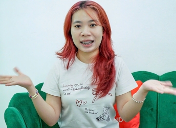 Bạn Nho Hiên đang điều trị niềng răng tại NHA KHOA SV 