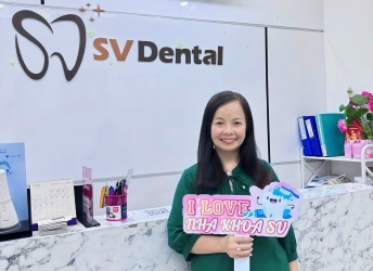 Cô Như Mai thẩm mỹ dán sứ tại NHA KHOA SV - Quận 3 