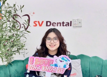 Thùy Linh tẩy trắng răng tại Nha Khoa SV