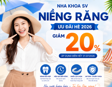 Ưu Đãi Niềng Răng Giảm 20% Tại Nha Khoa SV – Chỉnh Nha Chuẩn Y Khoa, Tiết Kiệm Chi Phí