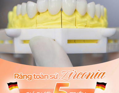Ưu đãi răng toàn sứ ziconia dưới 5 triệu tại NHA KHOA SV 