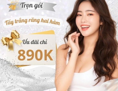 ưu đãi tẩy trắng răng hai hàm tại nha khoa sv chỉ 890.000