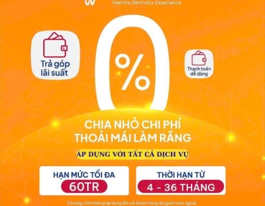 Nha Khoa SV triển khai chương trình trả góp 0% lãi suất cho tất cả dịch vụ